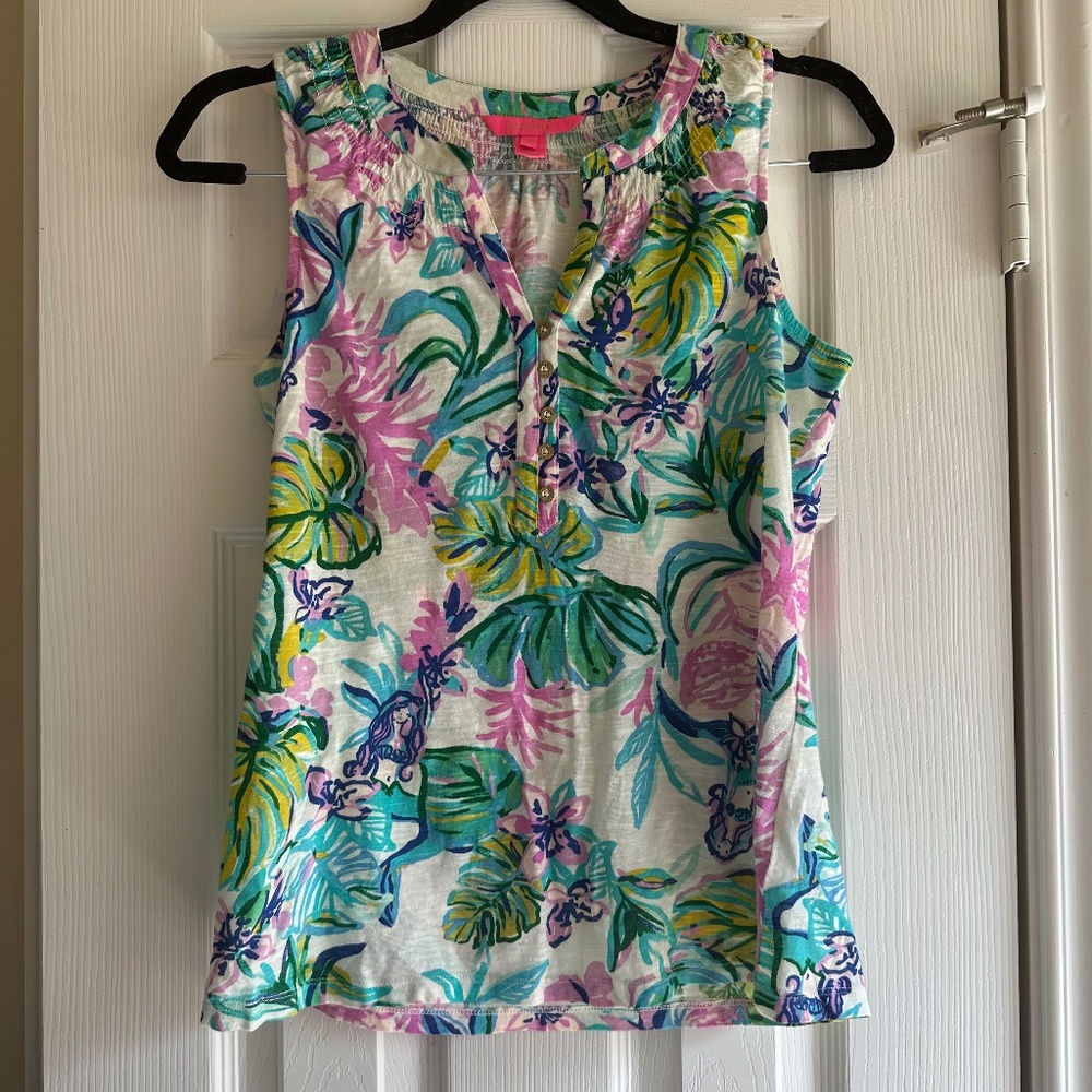 Lilly Pulitzer Essie Top Mermaid in the Shade